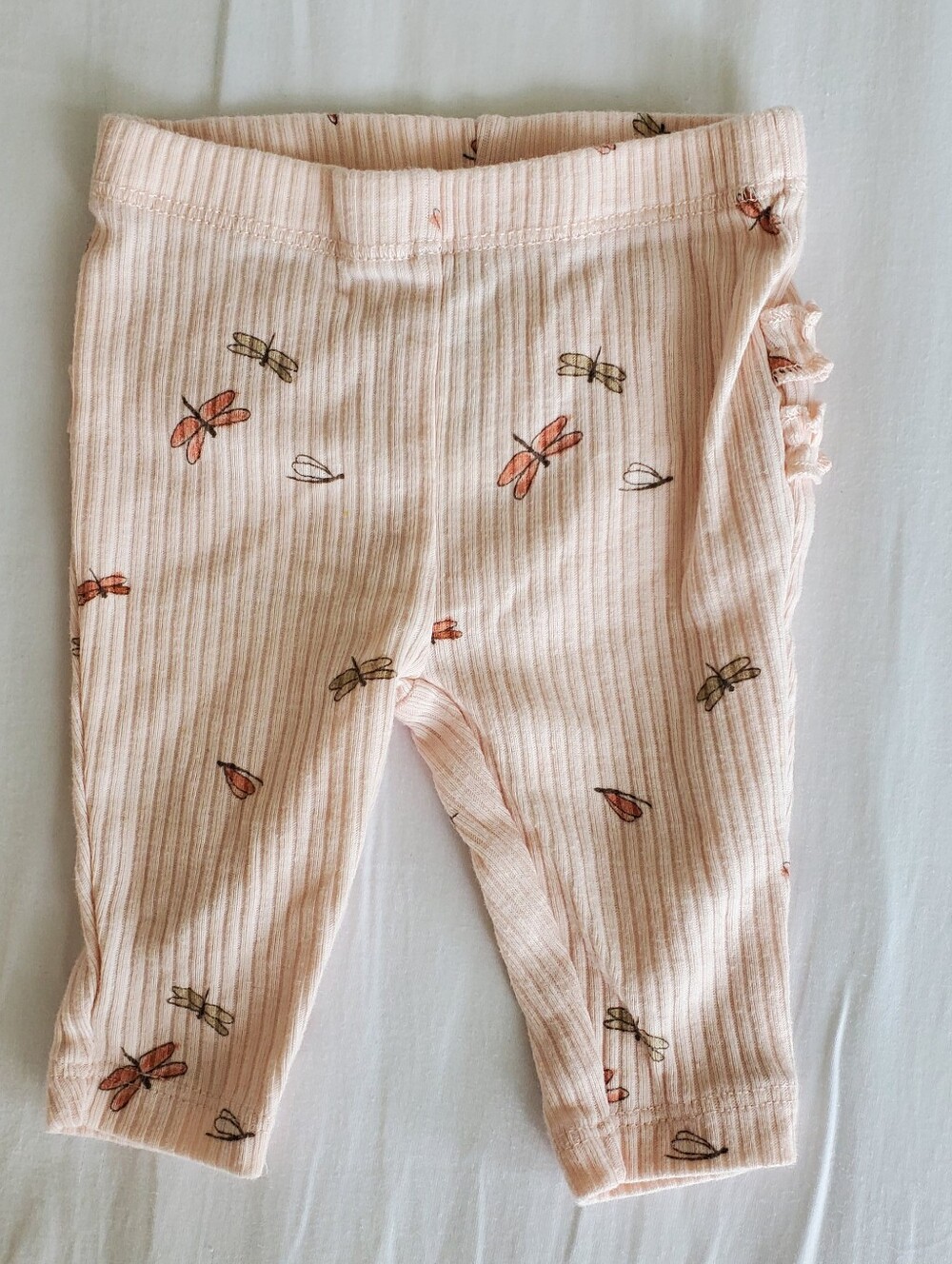 Carter's Light Pink Baby Pants with Back Ruffles